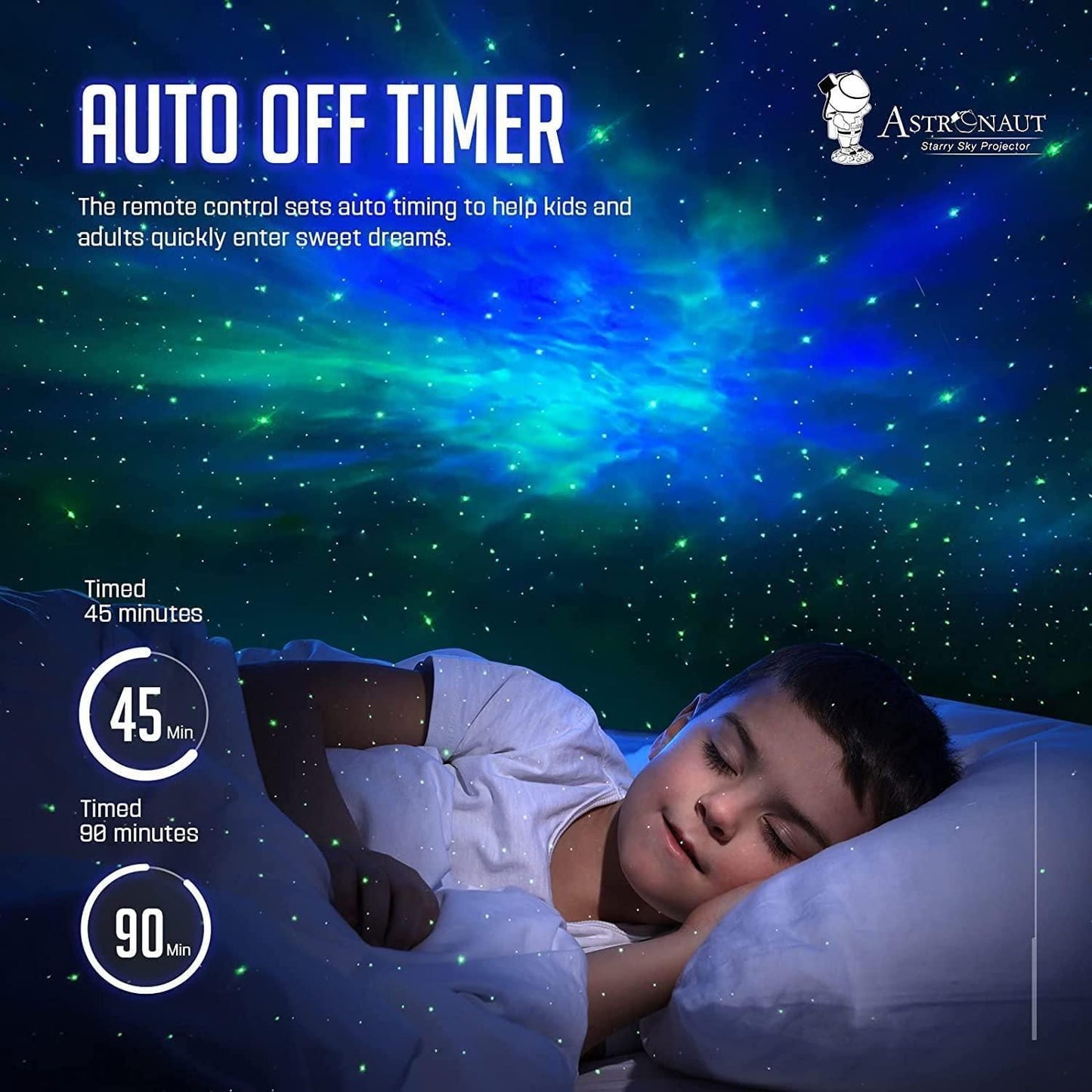 Astronaut Galaxy Projector - 360 Magnetic Head Rotation, Remote Control - Essence by LaxAar
