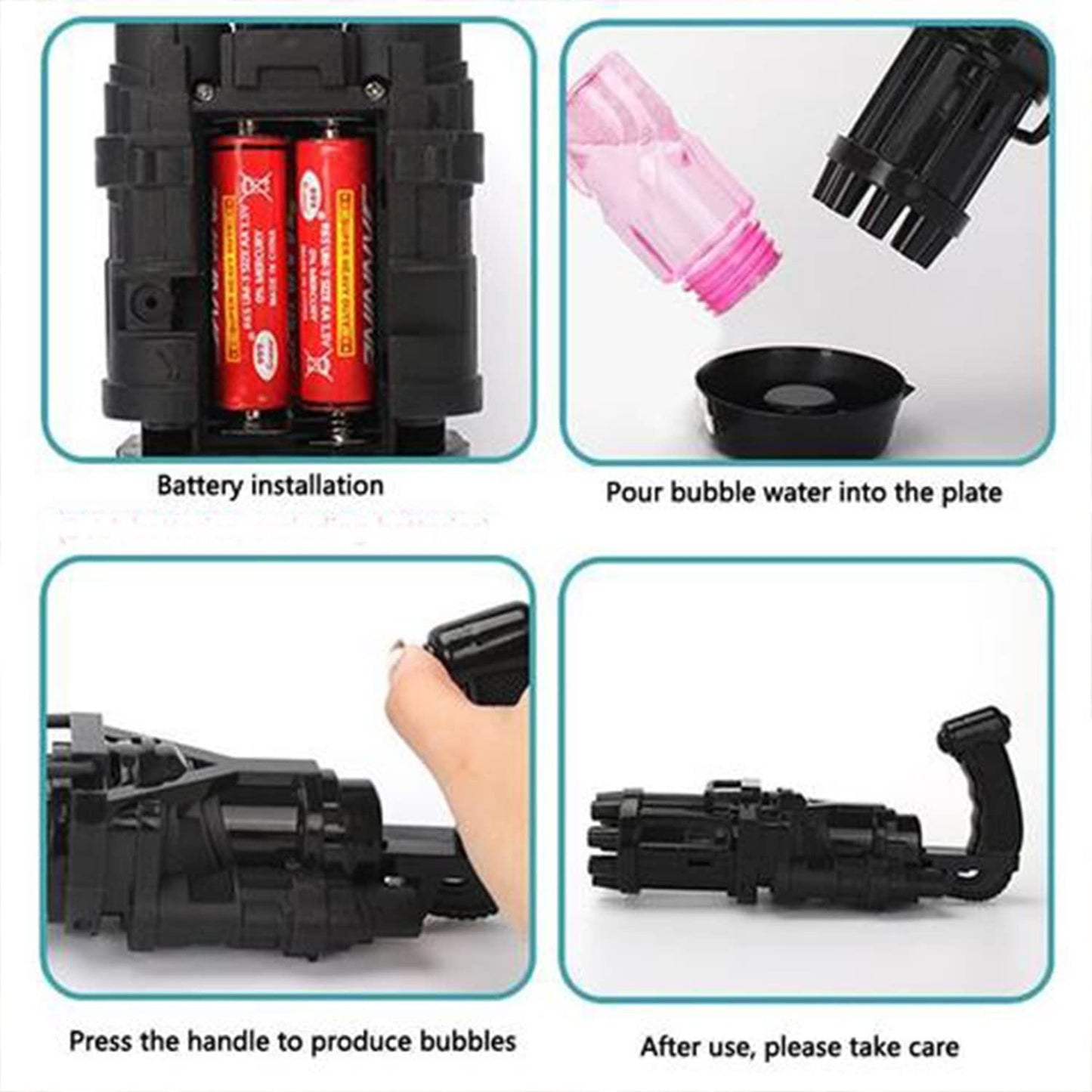 Rocket Launcher Electric Bubble Machine Gun for Toddlers Toys - Essence by LaxAar