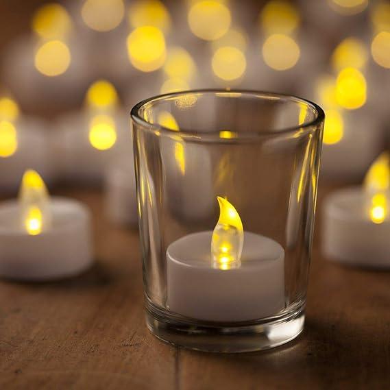 Battery Operated LED Candle Diya Decorative Lights Pack of 12 - Essence by LaxAar