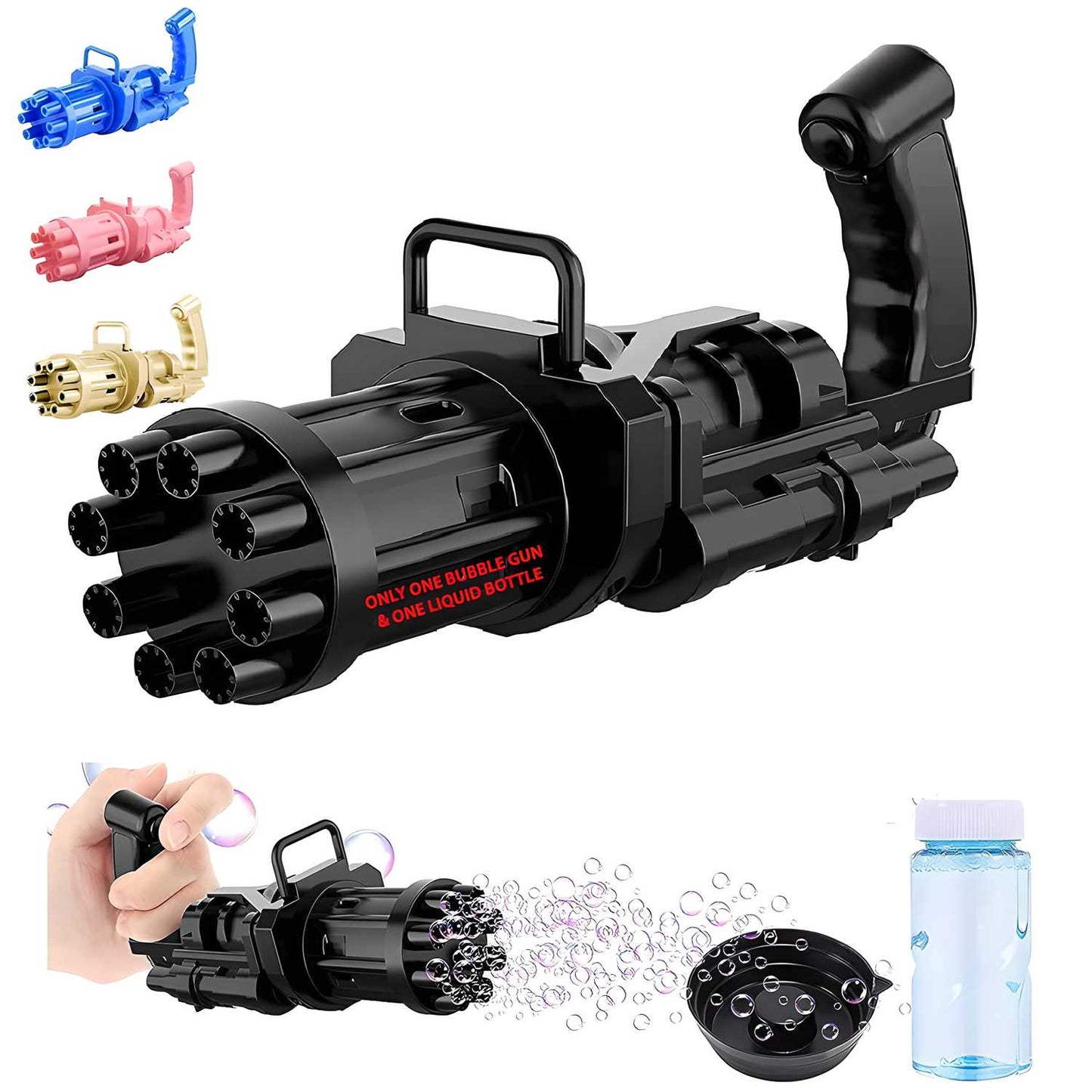 Rocket Launcher Electric Bubble Machine Gun for Toddlers Toys - Essence by LaxAar