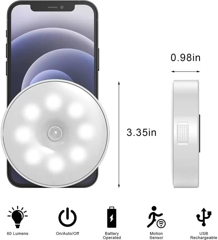 Motion Sensor Light for Home with USB Charging Wireless Self Adhesive LED Night Light - Essence by LaxAar
