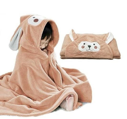 Ultra Soft Hooded Towel Highly Absorbent Bathrobe for Kids