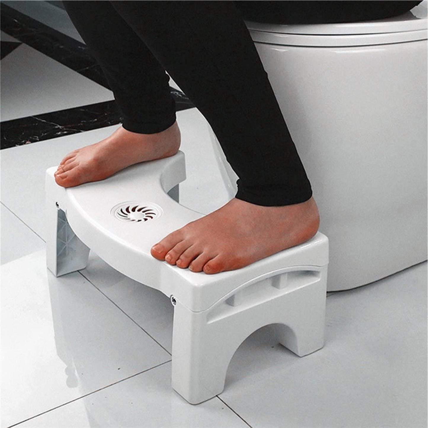 Plastic Foldable Anti-Constipation Stool with Air Freshener Slot