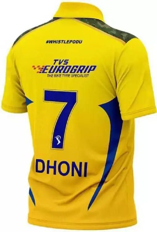 Iconic Dhoni’s Jersey No.7 - Chennai super kings - Essence by LaxAar