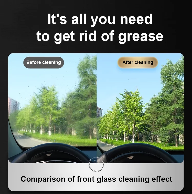 Glass Cleaning Agent Powerful Stain Remover -Car & Home