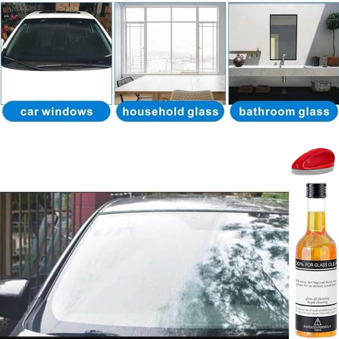 Glass Cleaning Agent Powerful Stain Remover -Car & Home