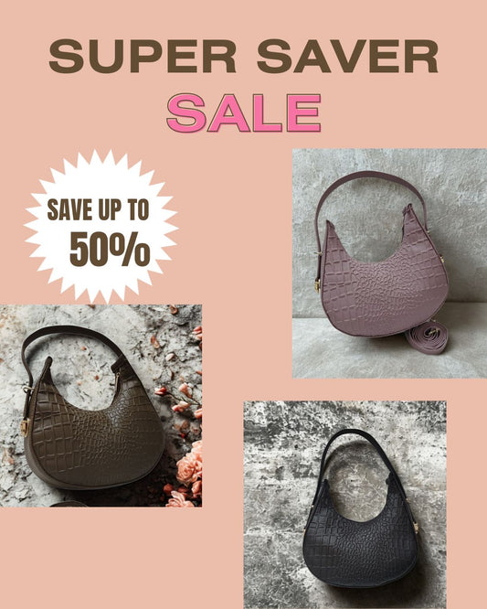 Elegance Women Signature Croco- Shoulder Bag Series