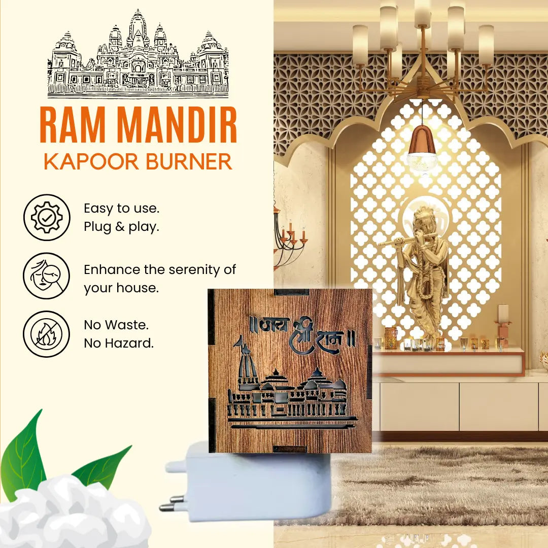 Ayodhya Ram Mandir Aroma Burner & Night lamp